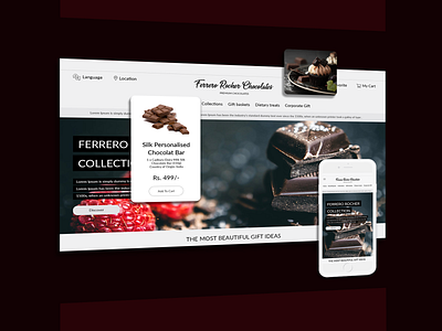 Bakery Web & App Design -ProdX app bakery bakery logo chocolate bar design ios app design shopping app website design