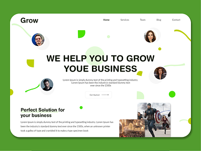 Digital Agency Home Page Design - ProdX design digital digitalproduct growth hacking homepagedesign illustraion product page uiux