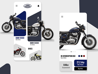 Jawa Bike App Design