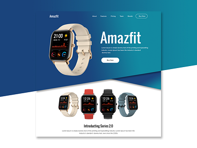 Best Smart Watch Homepage Design homepagedesign landing design smartwatch watch