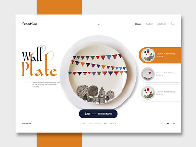 Modern Design Wall Plate ui design uiux webpage website