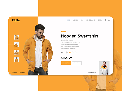 Modern Homepage Design for e-commerce website