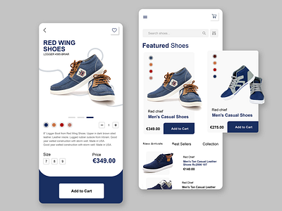 E-commerce App Design - iOS and Android