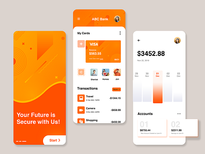 Payment Wallet Application - ProdX app app design design finance finance app financial app fintech fintech app illustration payment app payments ui uiux