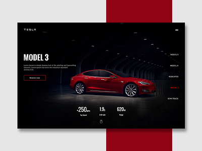 Tesla Model 3 Car Design by - ProdX agency branding application brand brand design branding concept daily ui design designer mobile mobile app design product design typography ui uiux user interface ux web design webdesign