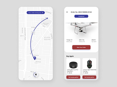 Drone App Design app design branding homepagedesign uiux webdesign website design