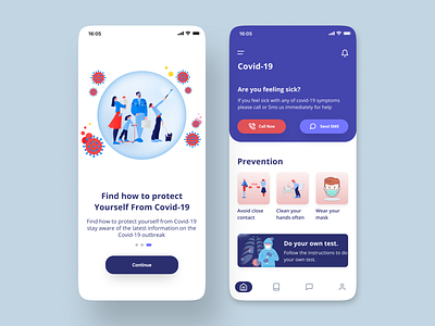 Protect Your Self from Covid App Design app design design uidesign uiux webdesign website design