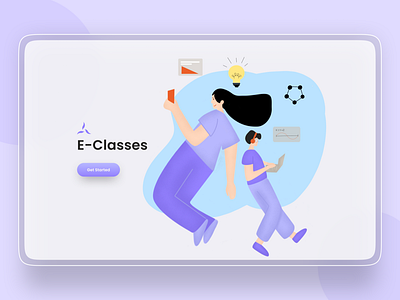 E-Classes Landing Page Design