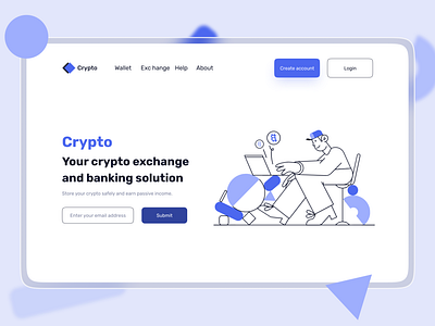 Crypto Landing Page Design