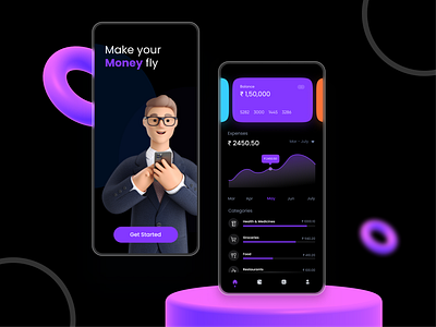 Wallet App Design - ProdX app design fintech app fintech branding studio homepagedesign wallet wallet ui website design