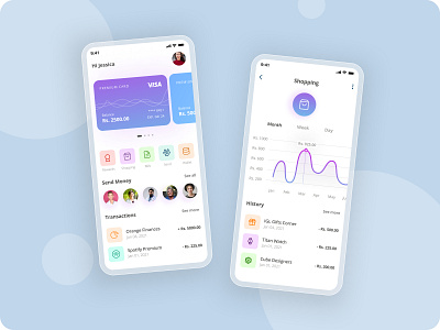 Fintech Mobile App Design app design design uidesign uiux webdesign