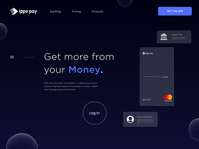 Fintech Landing Page Design app design design uiux webdesign