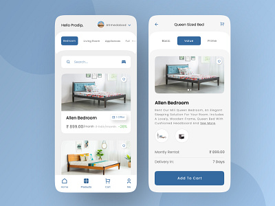 Furniture App Design app design illustration webdesign website design