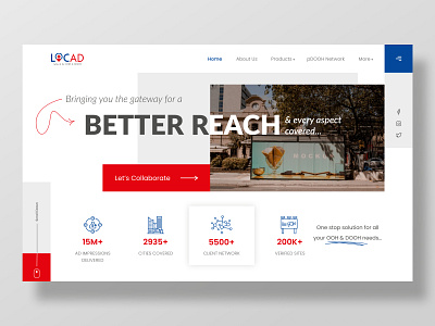 Landing Page for a Local Ads Website app design design illustration webdesign website design