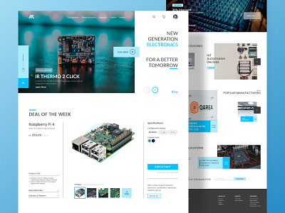 Electronic E-commerce Website Design app design branding webdesign website design