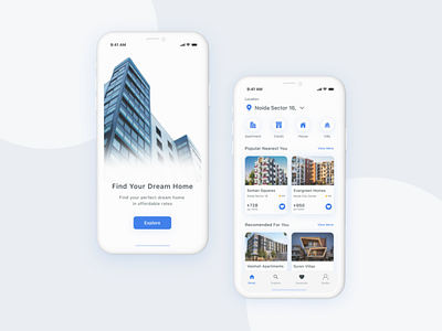 Real Estate App Design design uidesign webdesign website design