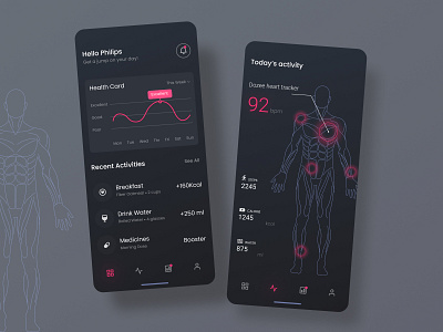 Healthcare App Design app design branding uidesign webdesign