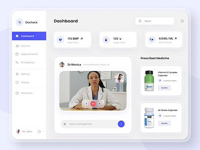 Healthcare Dashboard Design branding uidesign webdesign website design