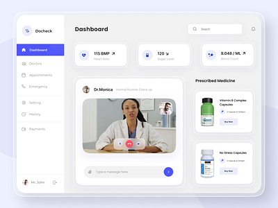 Healthcare Dashboard Design