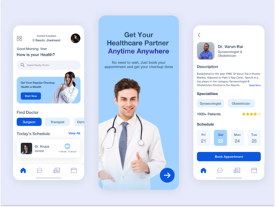 Healthcare App Design by ProdX on Dribbble