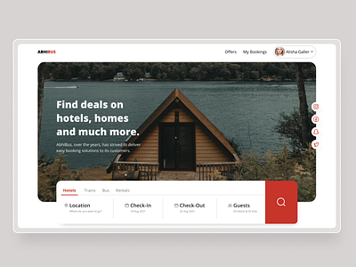 Abhibus Landing Page Design