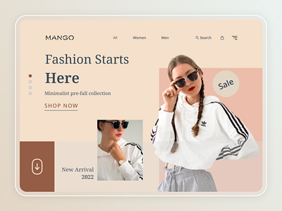 Fashion-tech Landing Page Design