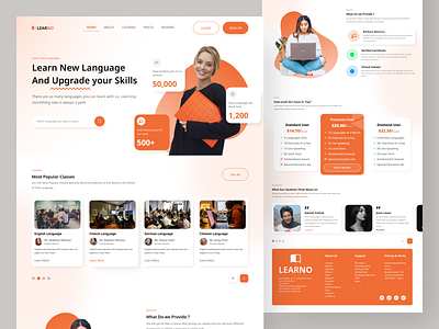 Learno (Edtech) Website Design