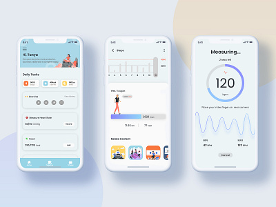 Fitness Mobile App Design app design branding logo ui uidesign