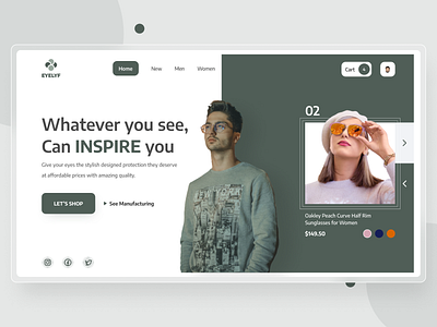 Fashion tech Landing Page Design