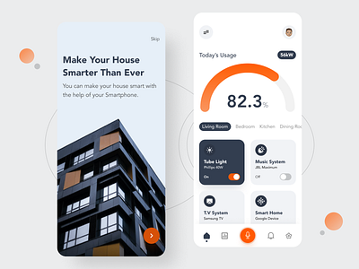 Smart Home App Design app design branding design illustration logo ui uidesign