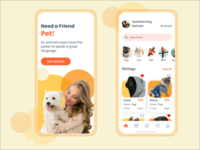 Pet Mobile App Design