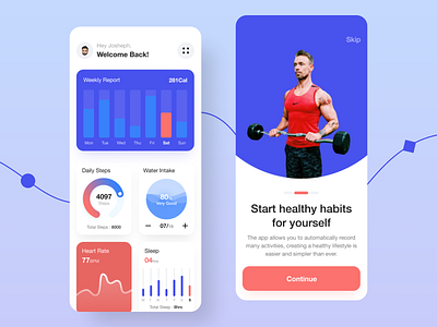 Fitness Mobile App Design