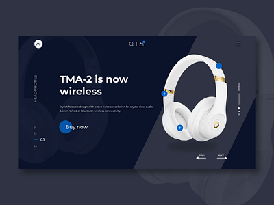 E-commerce Headphone Landing Page Design