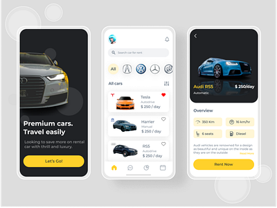 Car Rental App Design