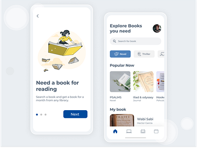 Bookstore App Design app design branding design illustration logo uidesign uiux