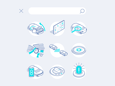 How to handle with a car icons car control drive geometricallyperfect icon isometric link vector vehicle