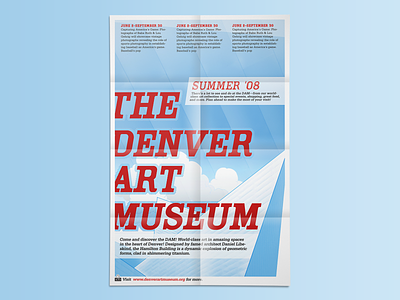 The Denver Art Museum '08 Summer Brochure art museum brochure brochure design denver