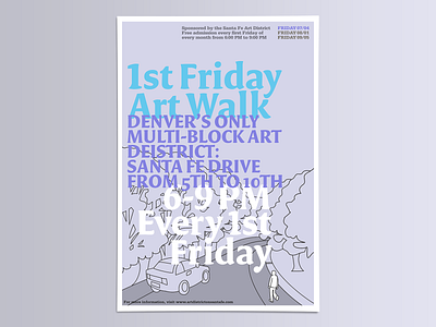 First Friday Art Walk Poster art denver poster poster art poster design