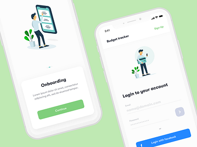 Budget Tracker App POC app app design budget mobile mobile design mobile ui