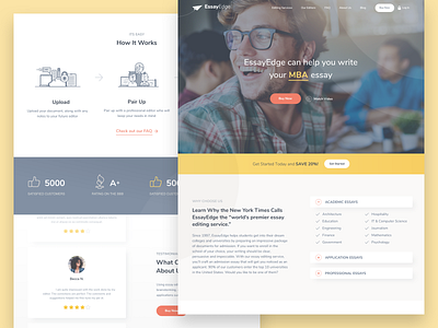 EssayEdge Website Design