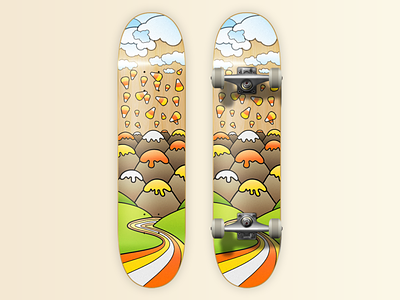 Candy Falls Skateboard Design skateboard skateboard graphics