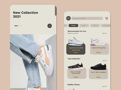 eCommerce Shoe App Design app design ui ux