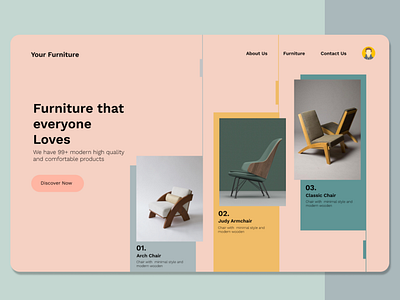 Furniture Website design ui ux website