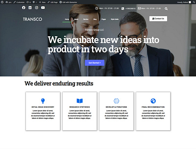 Elementor Pro design elementor elementor pro landing page web design website design wordpress