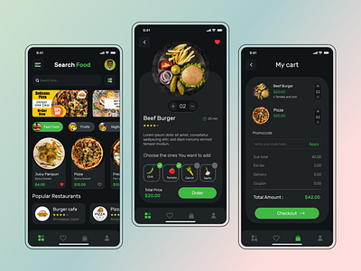 Online Food Ordering App | UI Design Concept