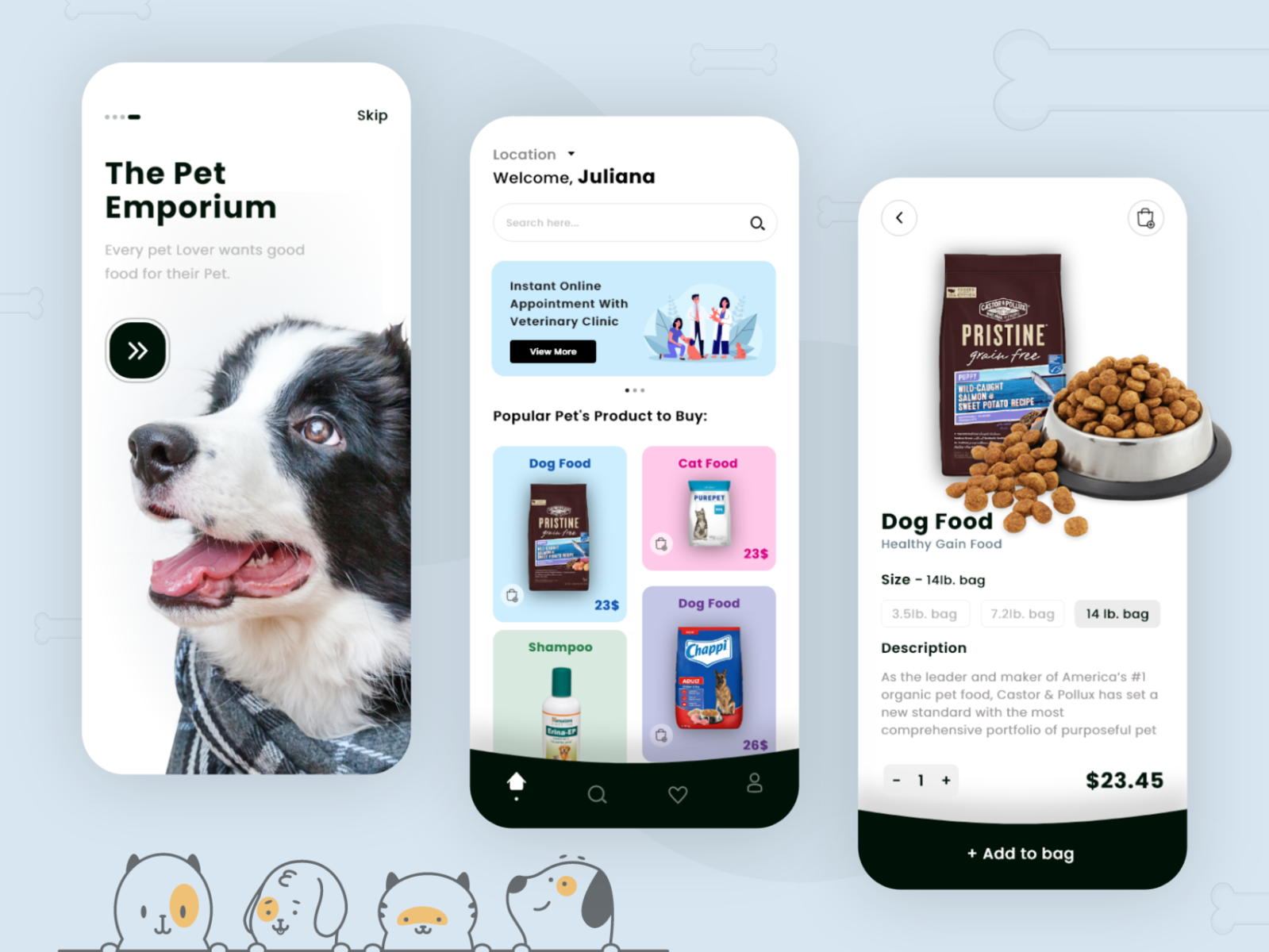 Pet Food App by MQoS UI/UX for MultiQoS on Dribbble