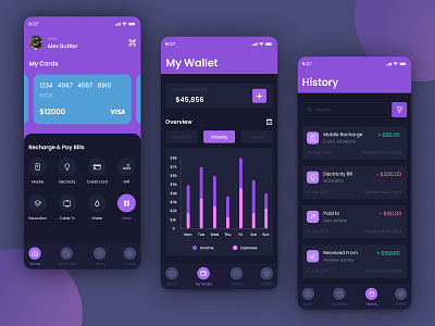 Mobile Wallet App Design by MQoS UI/UX for MultiQoS on Dribbble