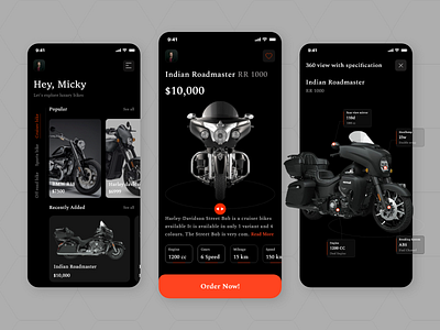Bike Shop App Design