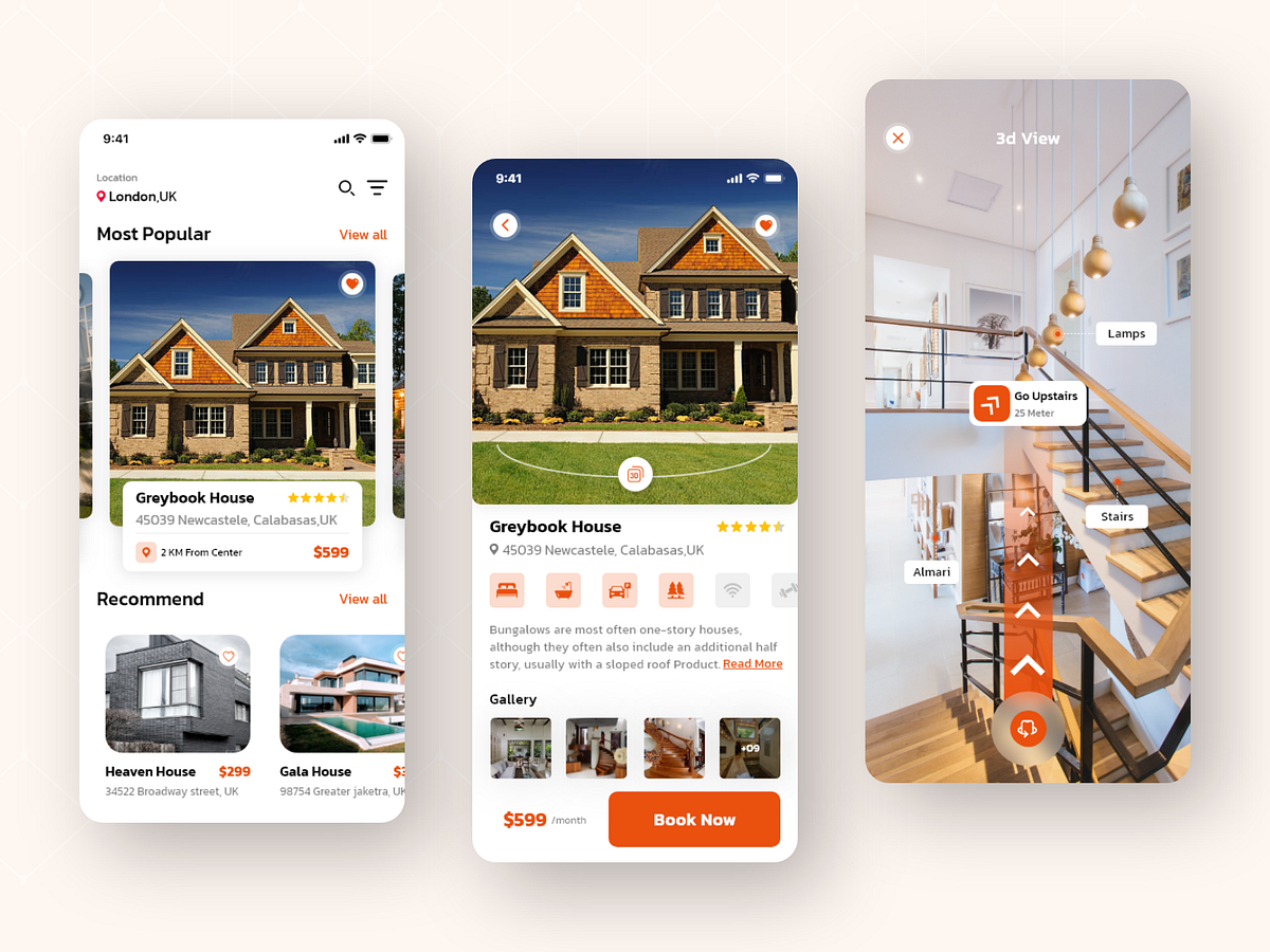 Home Rent App Design by MQoS UI/UX for MultiQoS on Dribbble