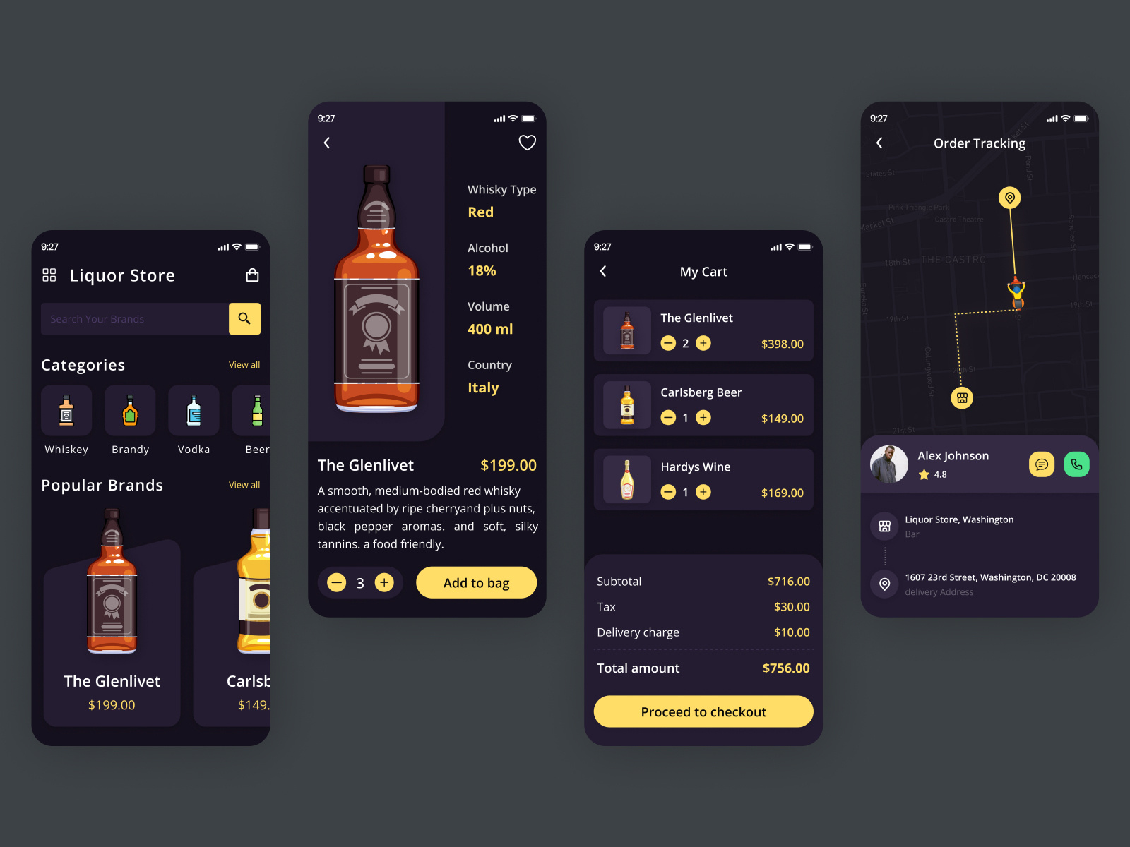 Liquor Store App by MQoS UI/UX for MultiQoS on Dribbble